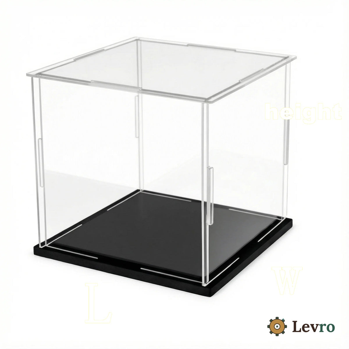Clear display case for the Christmas Cabin miniature kit – photo 2