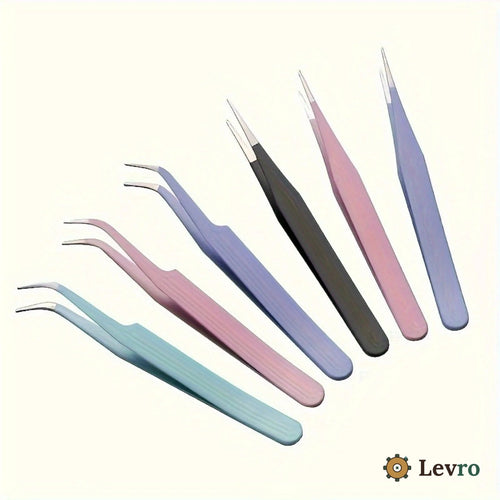 Precision tweezers set for miniature kits