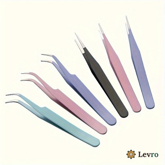 Precision tweezers set for miniature kits